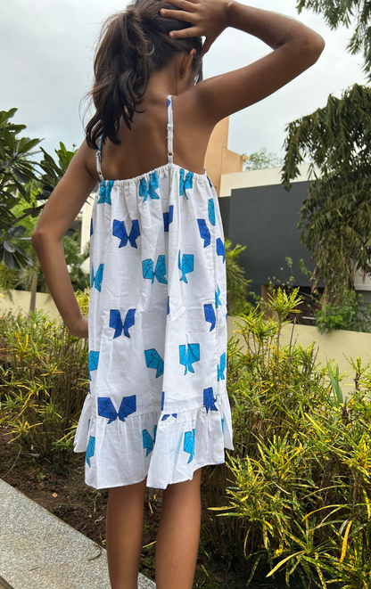 Origami Butterfly Strappy Dress