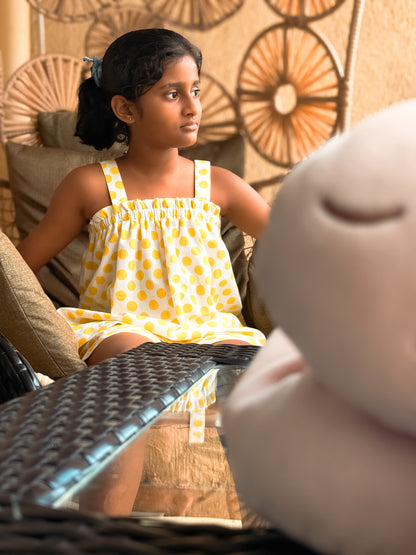 Yellow Polka Dot Co-ord Set