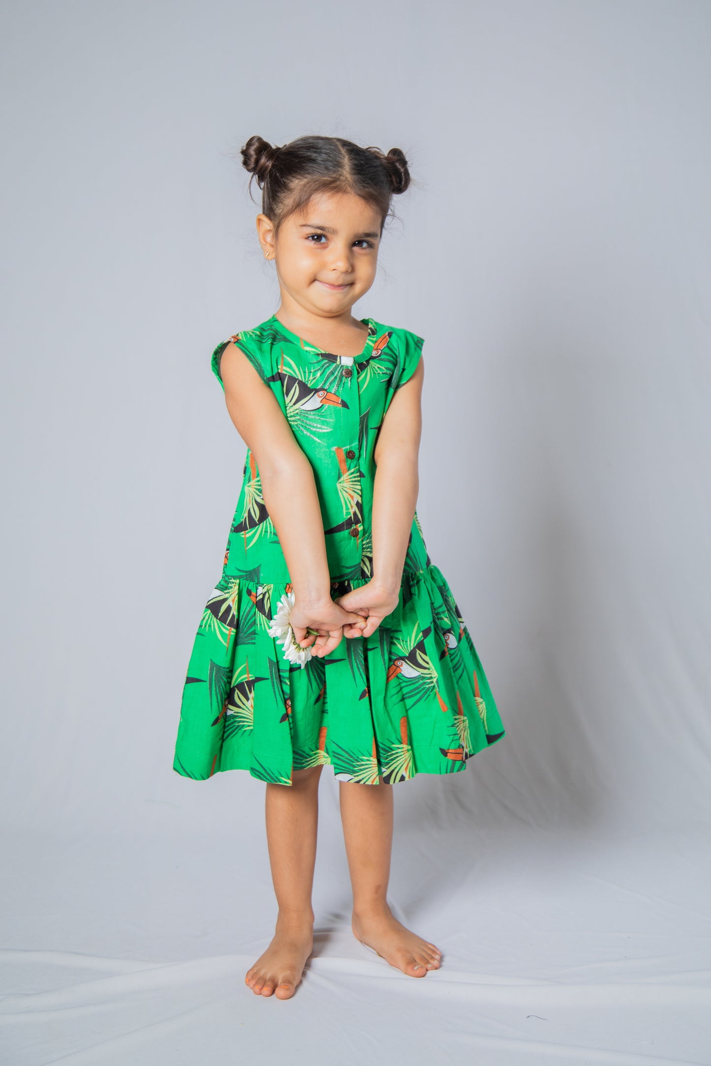 Toucan Peplum Dress