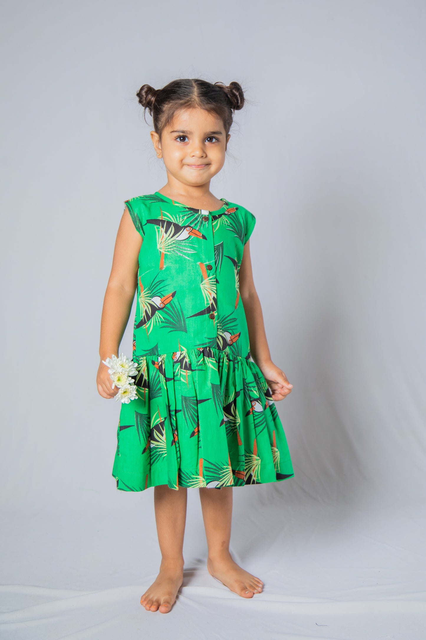 Toucan Peplum Dress