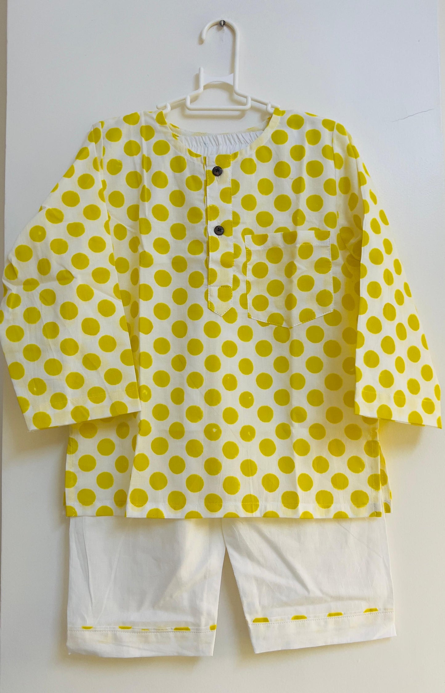 Yellow Polka dot Jammies