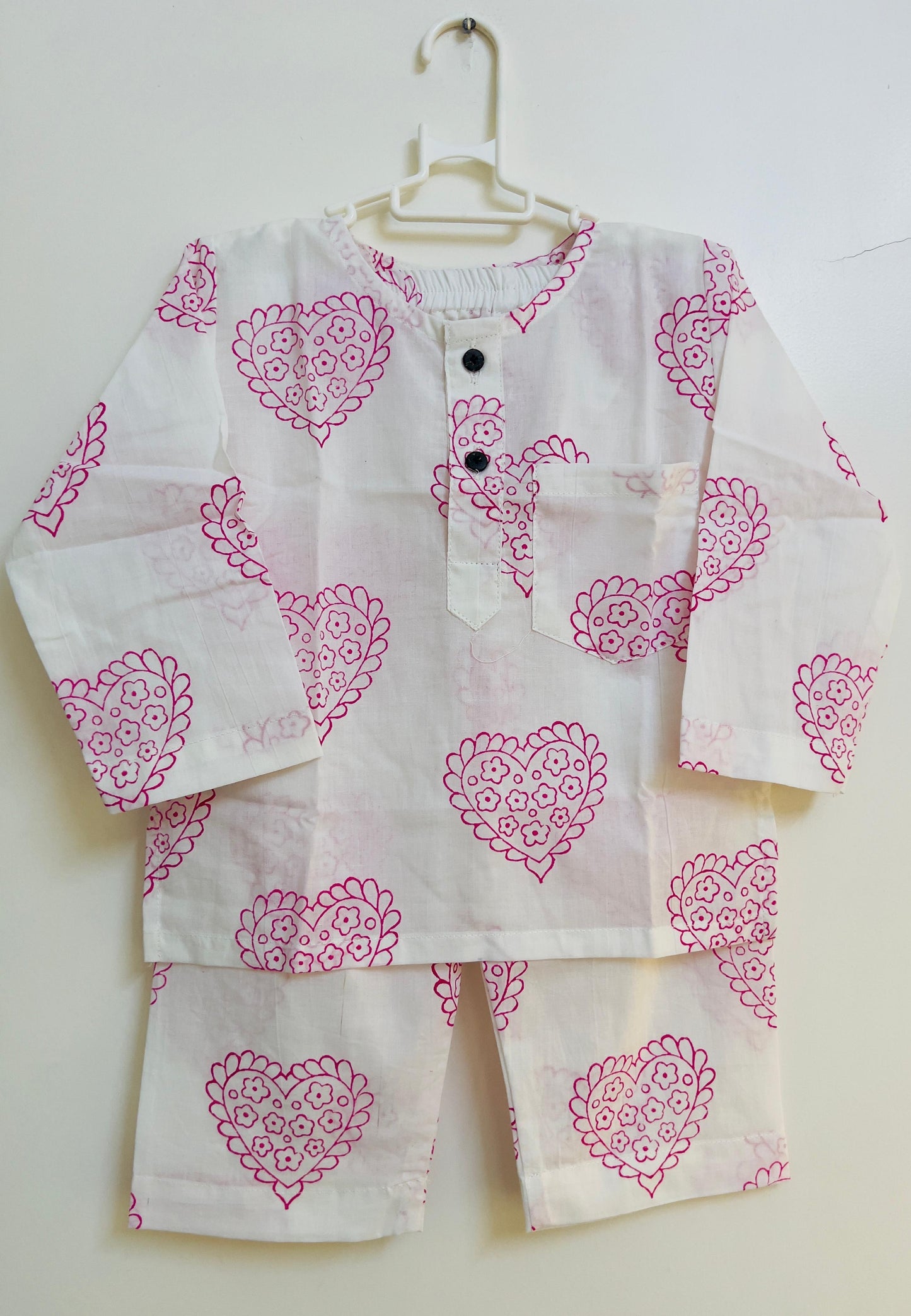 Pink Hearts Jammies