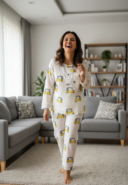 Auto Rickshaw Adult Jammies