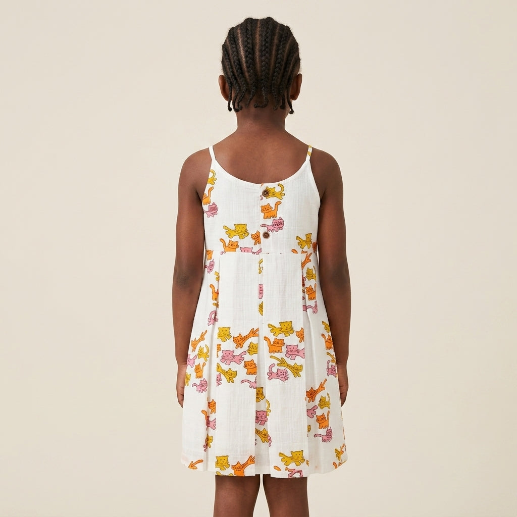 Cat Box Pleat Dress