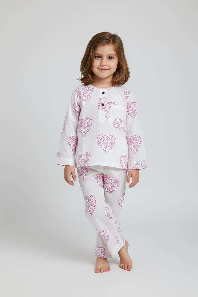 Pink Hearts Jammies