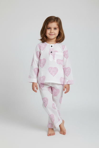 Pink Hearts Jammies
