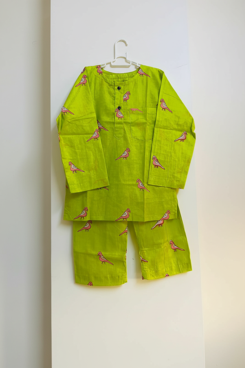 Pink Parrot Adult Jammies
