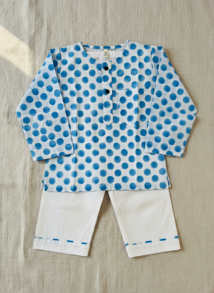 Blue Polka dot Jammies