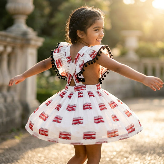 Bus Ruffle Styled Dress