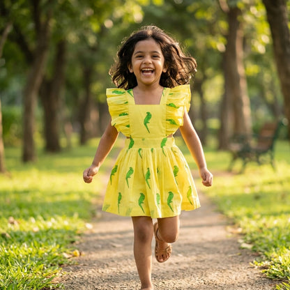 Parrot Ruffle Dress