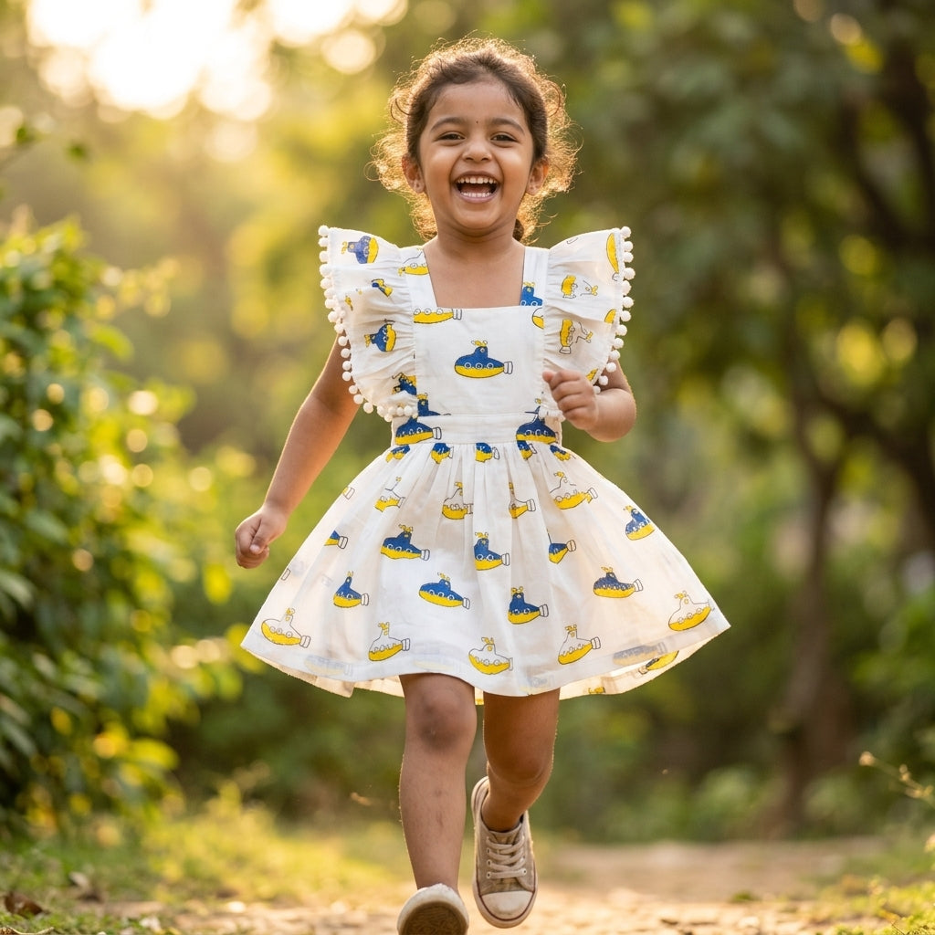 Submarine Ruffle Styled Dress