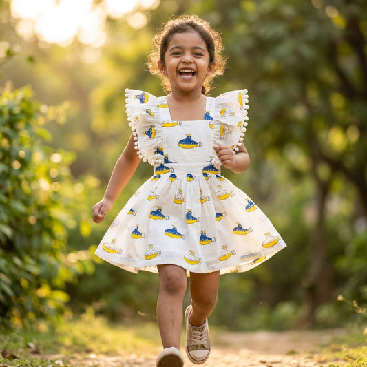 Submarine Ruffle Styled Dress