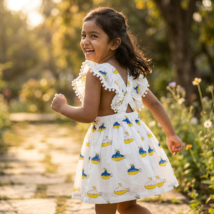 Submarine Ruffle Styled Dress