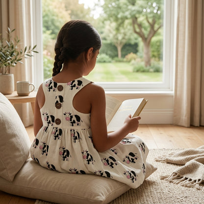 Cow T-Back Dress
