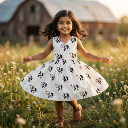 Cow T-Back Dress