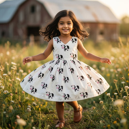 Cow T-Back Dress