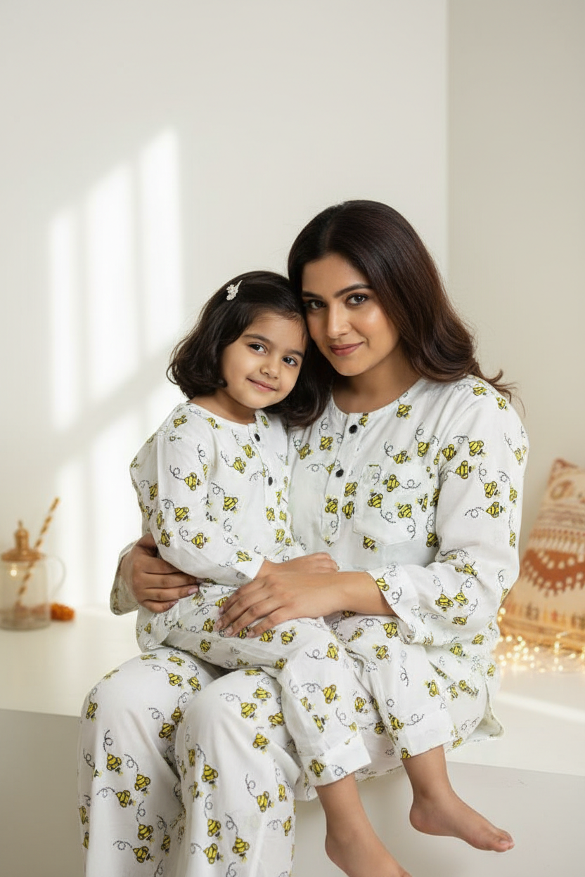 Honeybee Jammies Twinning