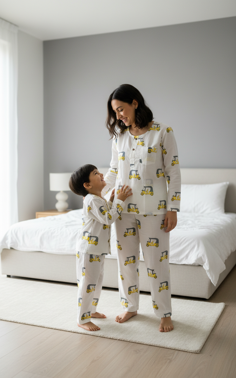 Auto Rickshaw Jammies Twinning