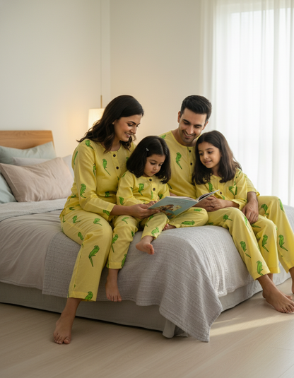 Parrot Jammies Twinning