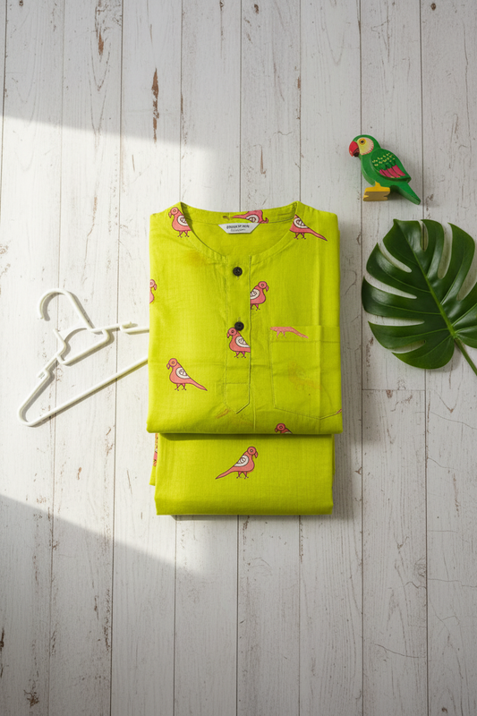 Pink Parrot Jammies
